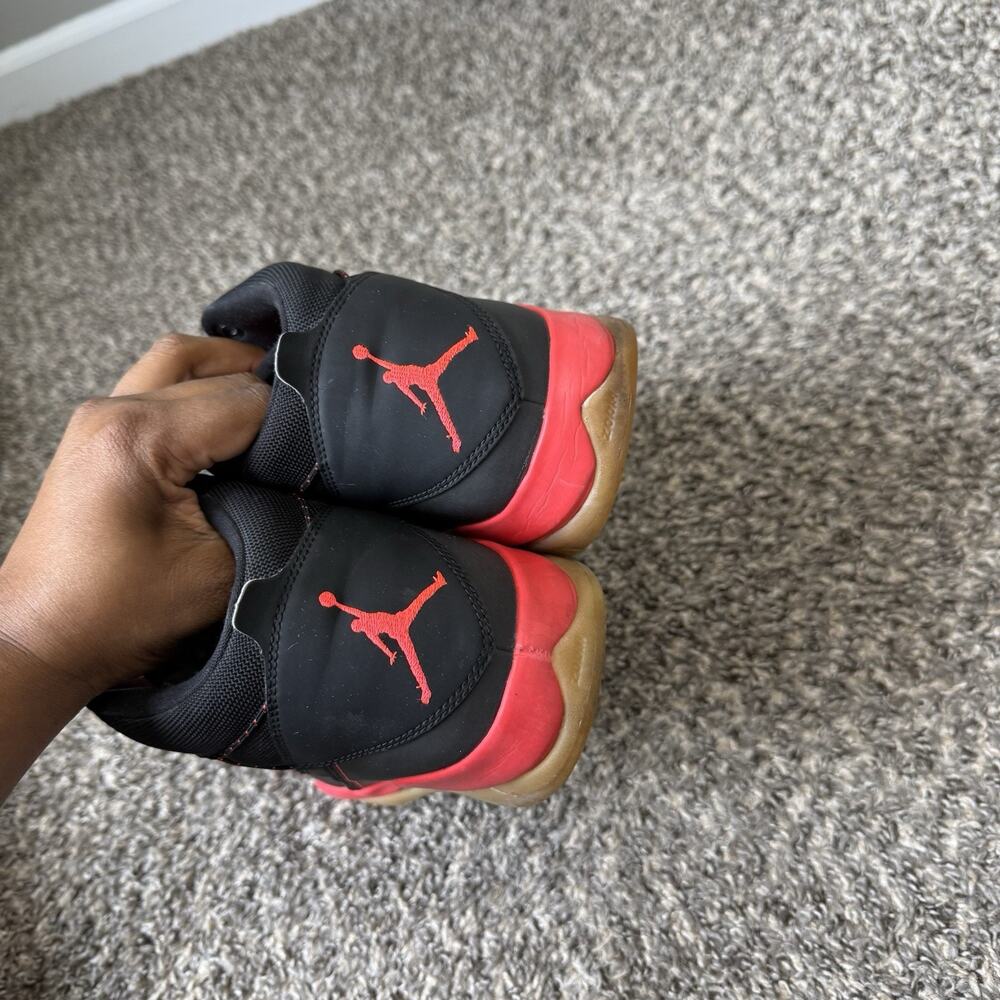 Nike Air Jordan Prime Flight 2013 Mens Size 13 Black Red Sneakers 616846-023 - Picture 5 of 9